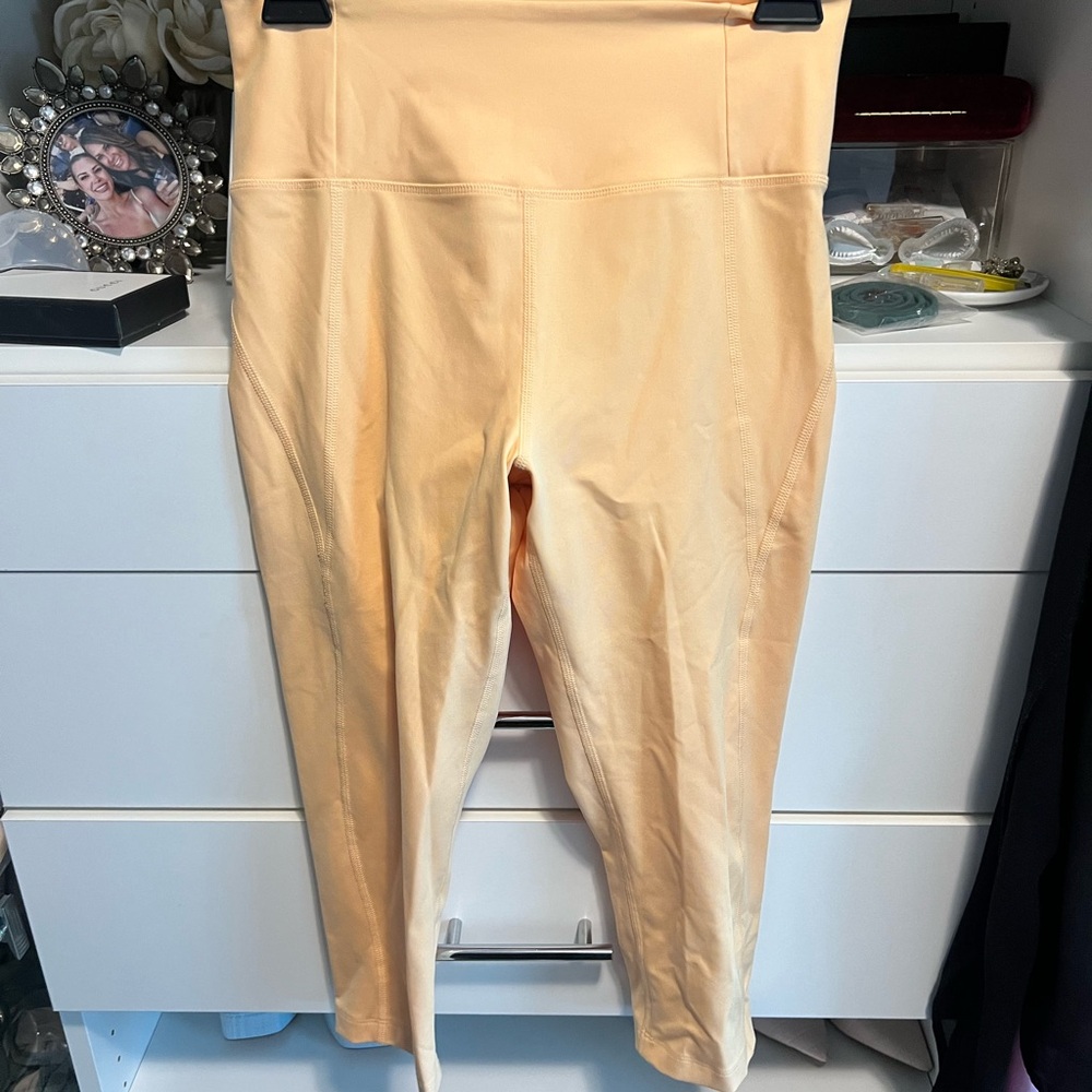 girlfriend collective Peach-Coral High-Waist Leggings